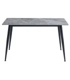 Ceramic dining table TM-100 calacatta gray black order